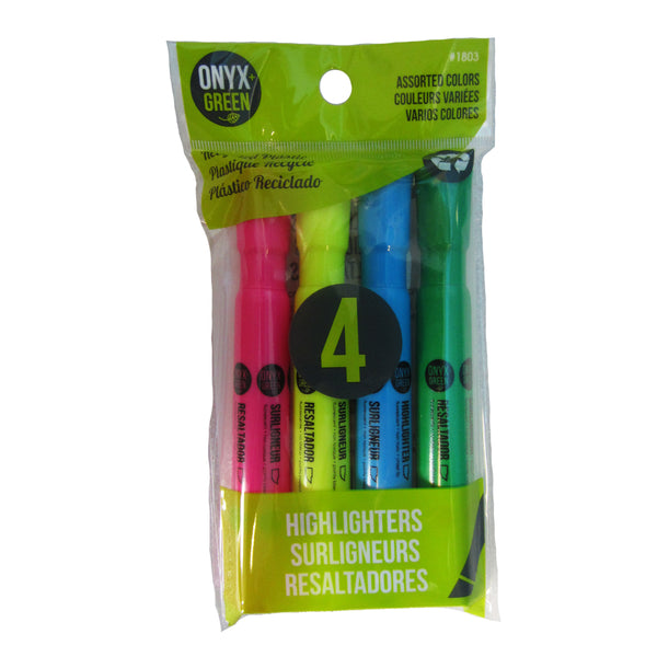 1803 - Highlighters | 4 Pack | Non-Toxic